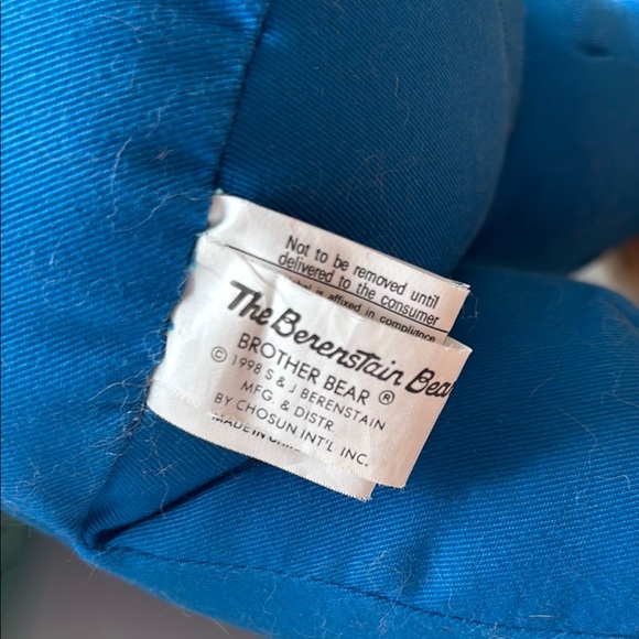 Vintage Berenstain Bears Brother Bear 16 inch plush great condition - Picture 3 of 3